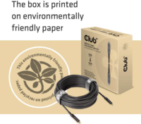 Club3D USB-C - USB-C Aktív optikai kábel 20m - Fekete