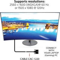 Club3D DVI-D - DVI-D kétirányú kábel 10.0m Fekete