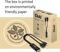 Club3D HDMI apa - Displayport anya + USB-A apa aktív adapter