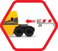 Simba Dickie Volvo: Óriás gépszállító kamion 2 munkagéppel