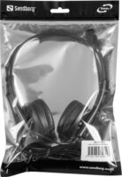 Sandberg USB Office Headset Saver Headset Fekete