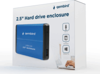 Gembird EE2-U3S-2-B 2.5" USB 3.0 Külső HDD ház - Kék