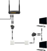 Lanberg RJ45 anya - 2x RJ45 anya Splitter