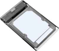 Unitek S1103A 2.5" USB 3.1 Külső HDD ház - Átlátszó