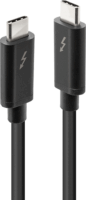 LINDY Thunderbolt 3 USB-C apa - USB-C apa Adat- és töltőkábel 2m - Fekete