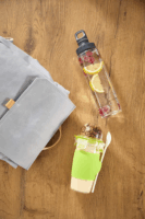 Emsa CLIP & GO 450ml BPA Mentes Hordozható Műanyag Müzlis Bögre - Zöld