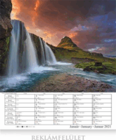 CSG 300 x 380mm 2026 Fali naptár - Vízesések