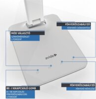 Avide ABLDL-OLC-6W-WH LED asztali lámpa - Fehér