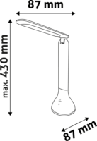 Avide ABLDLRGB-MOOD-4W Akkus asztali LED lámpa - Fehér