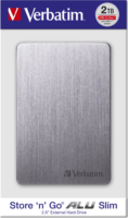 Verbatim 2TB Store 'n' Go ALU Slim USB 3.0 Külső HDD - Asztroszürke