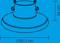 Somogyi CTH 02 Karácsonyfa talp (2,1m / 10,5cm / 1,6L)