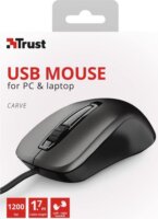 Trust Carve USB Egér - Fekete