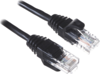 Alantec U/UTP CAT5e Patch kábel 1m Fekete