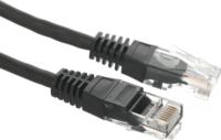 Alantec U/UTP CAT5e Patch kábel 0.5m Fekete