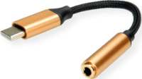 Roline USB-C apa - 3.5mm Jack anya Adapter 0.13m