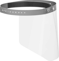 Durable Polikarbonát arcpajzs CE minősítéssel