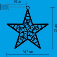 Somogyi Fényes csillag ablak Dekoráció