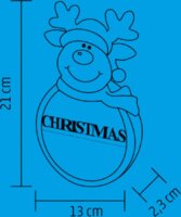 Somogyi KLW 21 R rénszarvas ablak-, ajtó Dekoráció