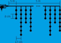 Somogyi KKF 158/WW Beltéri/Kültéri LED fényfüzér 5m - Meleg fehér
