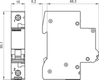 Siemens 5SL4132-6 230/400V 10kA B32 1-pólusú miniatűr megszakító