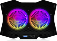 Modecom MC-CF18 RGB 18" laptop hűtőpad - Fekete