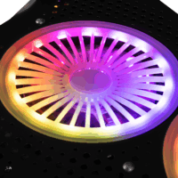 Modecom MC-CF18 RGB 18" laptop hűtőpad - Fekete