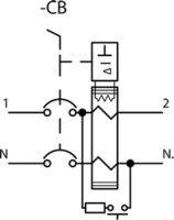 Siemens 5SV3412-6 25A 100mA Maradék árammal működő megszakító