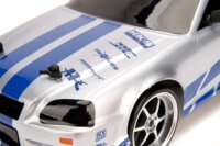 Jada Toys: RC Halálos iramban Nissan Skyline GT-R drift távirányítós autó (1:10) - Fehér/kék