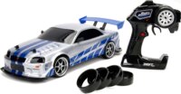 Jada Toys: RC Halálos iramban Nissan Skyline GT-R drift távirányítós autó (1:10) - Fehér/kék