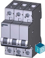 Siemens 5SL4325-6 400V 10kA B25 3-pólusú miniatűr megszakító