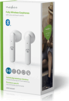 Nedis HPBT2052WT Vezeték Nélküli Bluetooth Fülhallgató Töltőtokkal Fehér