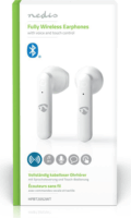 Nedis HPBT2052WT Vezeték Nélküli Bluetooth Fülhallgató Töltőtokkal Fehér