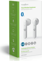 Nedis HPBT2052WT Vezeték Nélküli Bluetooth Fülhallgató Töltőtokkal Fehér