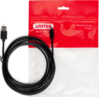 Unitek USB-A apa - USB-C apa Adat- és töltőkábel 1.5m - Fekete