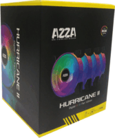 Azza Hurricane II 120mm PWM rendszerhűtő (4db/csomag + vezérlő)