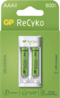 GP B51211 Eco E211 4x AA/AAA NiMH Akkumulátor Töltő + 2×AAA GP ReCyko 800