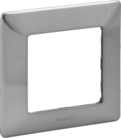 Legrand 754151 Valena Life Inox dekor 1-es keret Szürke