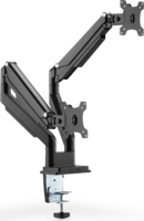 Digitus DA-90395 15-32" LCD TV/Monitor gázrugós állvány két monitorhoz Fekete