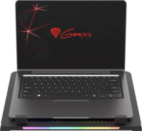 Natec Genesis Oxid 450 RGB 15.6" laptop hűtőpad - Fekete