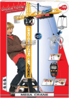 Dickie Toys Mega építőipari daru 120cm - Narancs/fekete