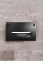 Fumagalli LETI 200 HS GX53 LED kültéri beépíthető fali lámpa - fekete