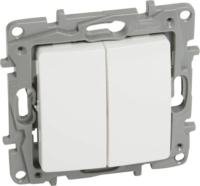 Legrand 764506 Niloé Beltéri kettős fali villanykapcsoló