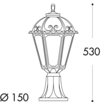 Fumagalli MINILOT/SALEM E27 kültéri állólámpa - fehér