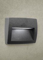 Fumagalli LORENZA 190 LED 3K kültéri fali lámpa - szürke