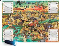 Headu: Fedezd fel a Safarit mágikus lámpával - 123 darabos puzzle