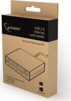 Gembird 3.5" USB2.0 belső kártyaolvasó /Fekete/