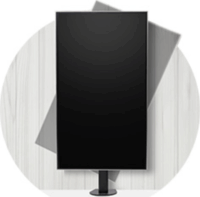 Kensington SmartFit® Ergo 0-34" LCD TV/Monitor asztali tartó állvány - Fekete