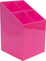 ICO Design szögletes írószertartó - Rózsaszín
