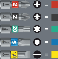 Wera Bit-Check 10 BiTorsion 1 1/4" Bitkészlet (10 db/csomag)