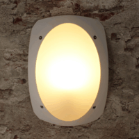 Fumagalli CECCHI E27 kültéri falilámpa háttérvilágítással - fehér